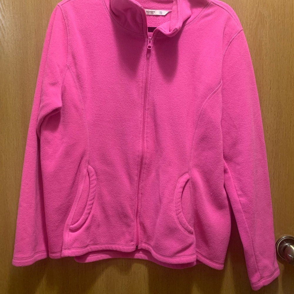 Women’s Old Navy Hot Pink Fleece Jacket XL